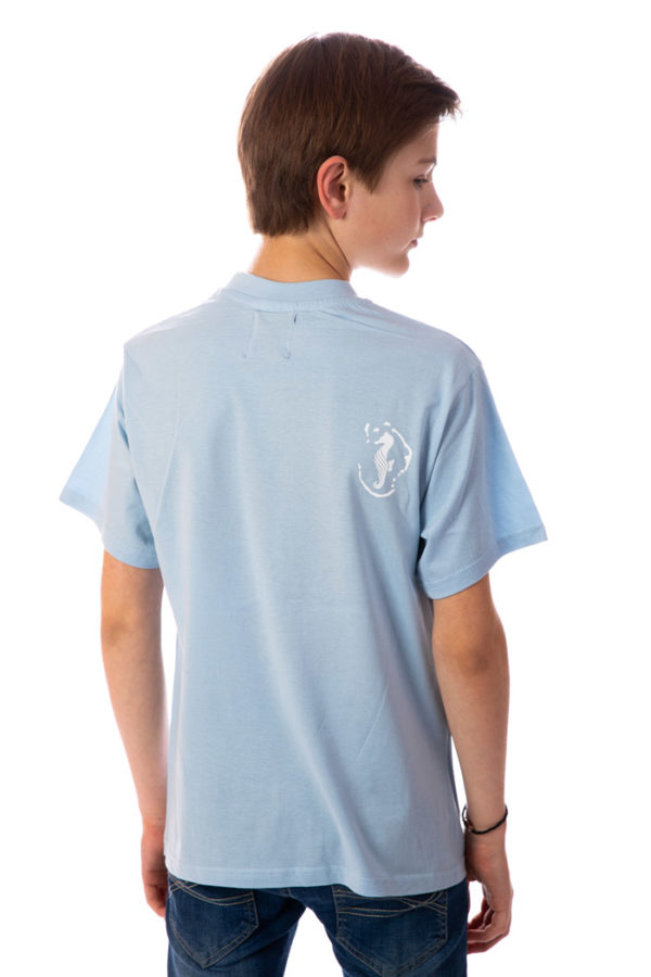T-shirt mixte bleu ciel