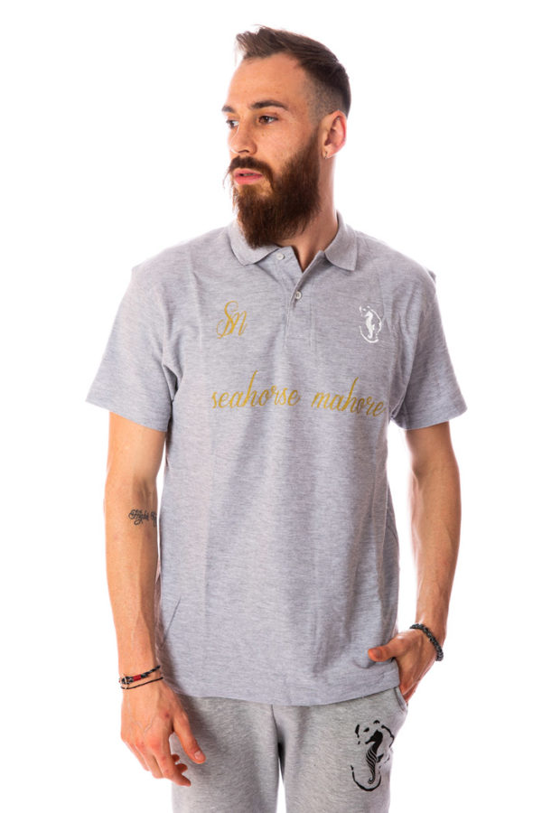 polo gris Seahorse Mahore ensemble