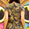 t-shirt femme camo