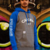 Sweat capuche Bleu hostile