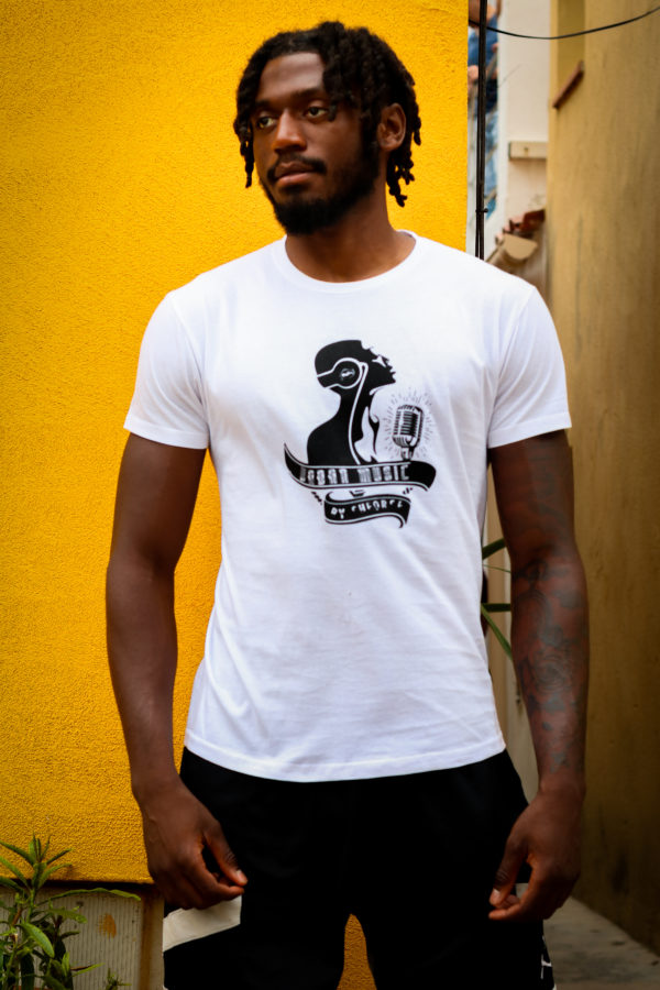 Urban music te-shirt blanc