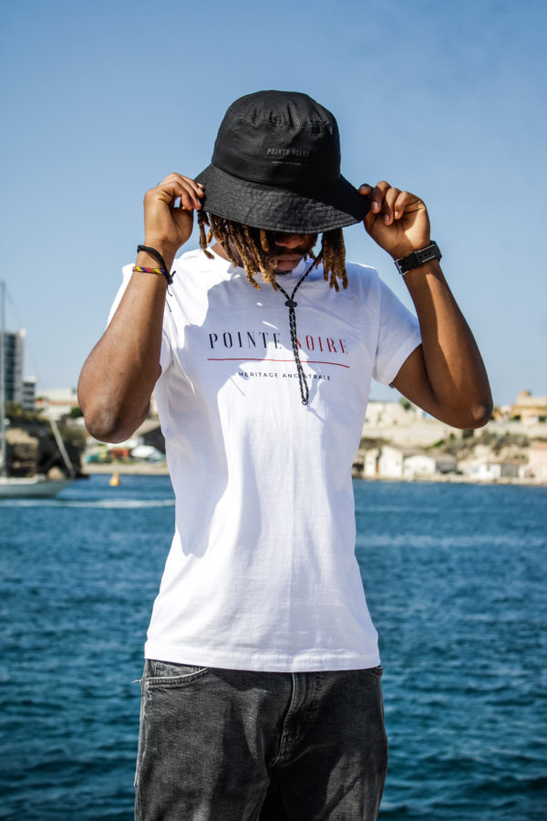 t-shirts blanc pointe Noire